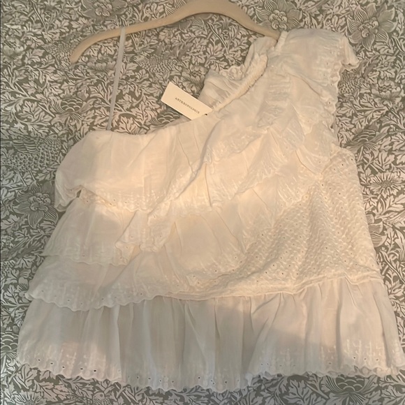 White Ruffled Shirt - Picture 3 of 3